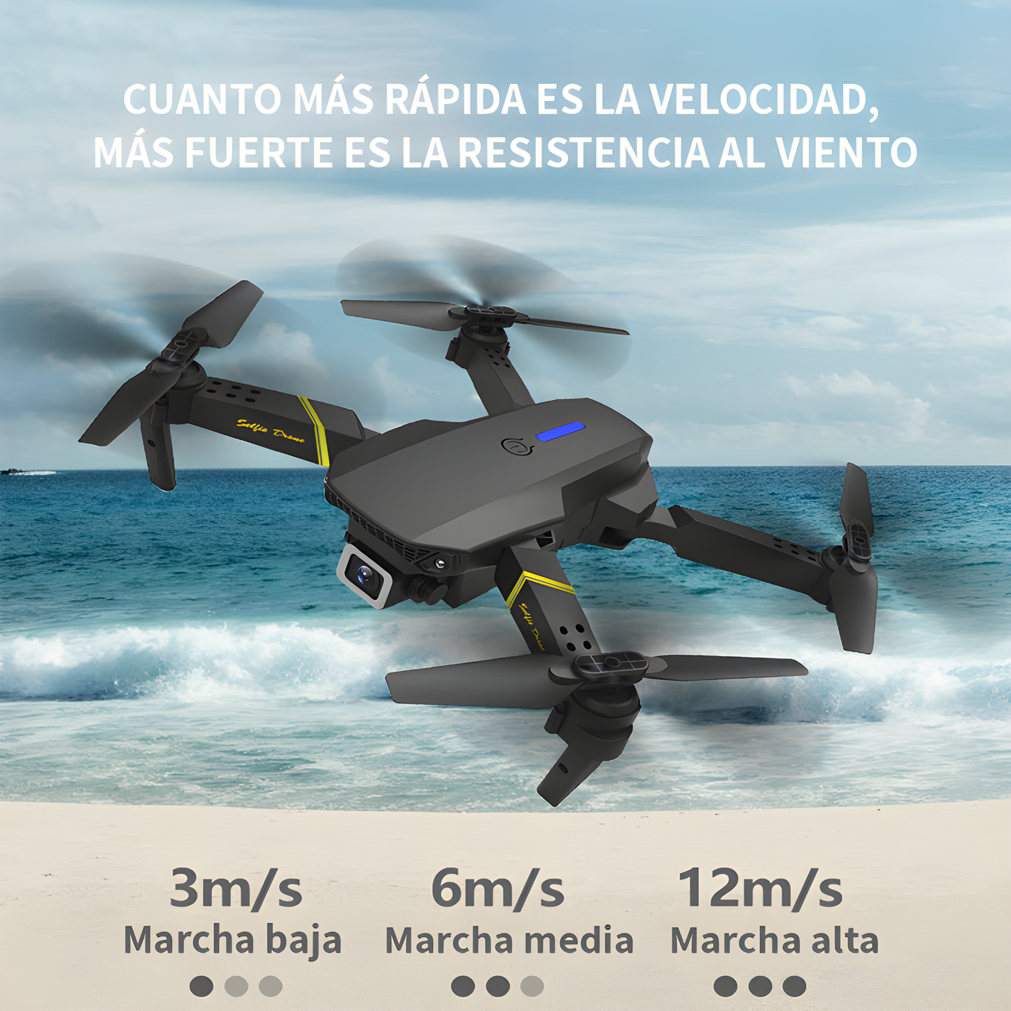 DRONE E88 PRO CON CÁMARA DUAL 4K